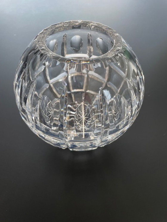 Image 1 of Cut crystal sphere vase