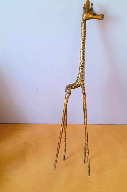 Giraffa in ottone 1970