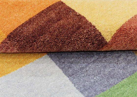 Modern Designer Hand-knotted Wool Rug New & Unused 164 x 94 cm, Rugs & carpets, Multi Color (photo 8 of 9)