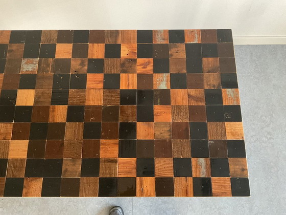 Original Piet Hein Eek – Waste Desk 60x60 (Brown/Natural Tones) – Top Condition With Invoice – Wood (photo 9 of 12)