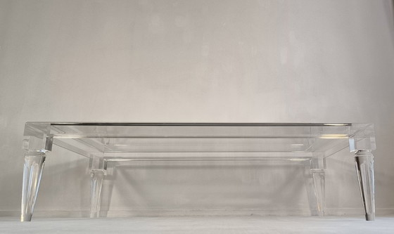 Image 1 of ✨💎 Exceptionnelle grande table basse FABIANART – Altuglas massif – Made in Italy 💎✨