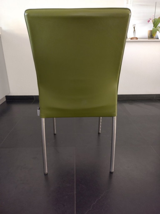 6 chaises de salle à manger en cuir Alpha Topform