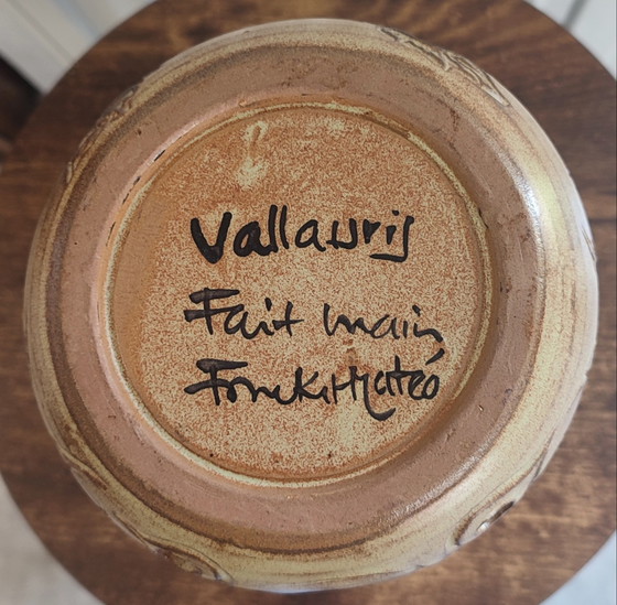 Image 1 of Vallauris ceramic lamp base by Fonck & Mateo