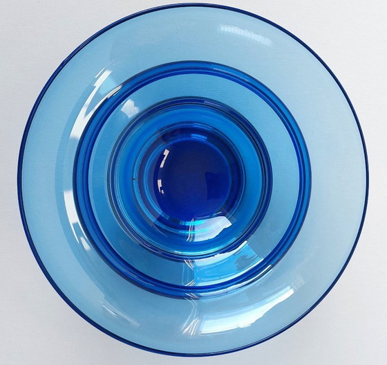 Image 1 of Blaue Glasvase „Freiheit“