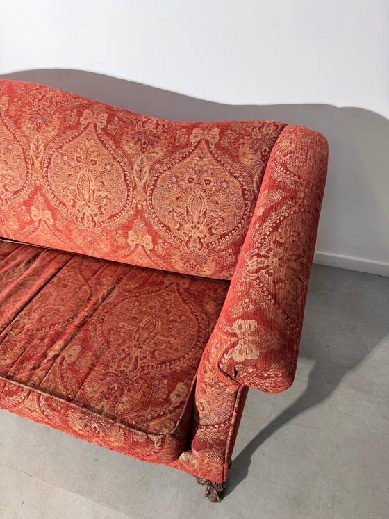 Antikes Chippendale Sofa mit Klauen- und Kugelfüßen (photo 6 of 8)