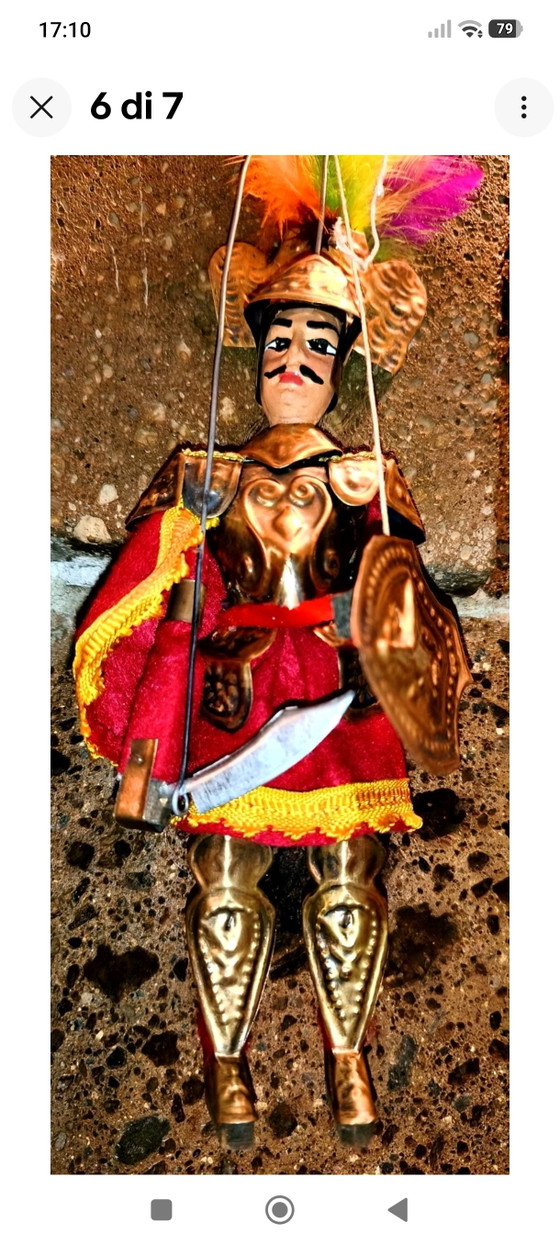 Pupo sicilien vintage Cm 30 Orlando – Objets déco, Metal, Textile (photo 6 of 7)