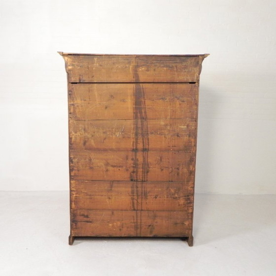Image 1 of Ladekast Met 5 Laden en 1 Klep, Chiffoniere, Eind 19e Eeuw