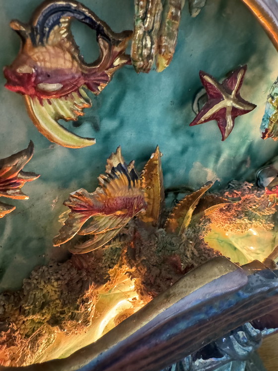 Image 1 of Grote keramische vis lamp jaren 50