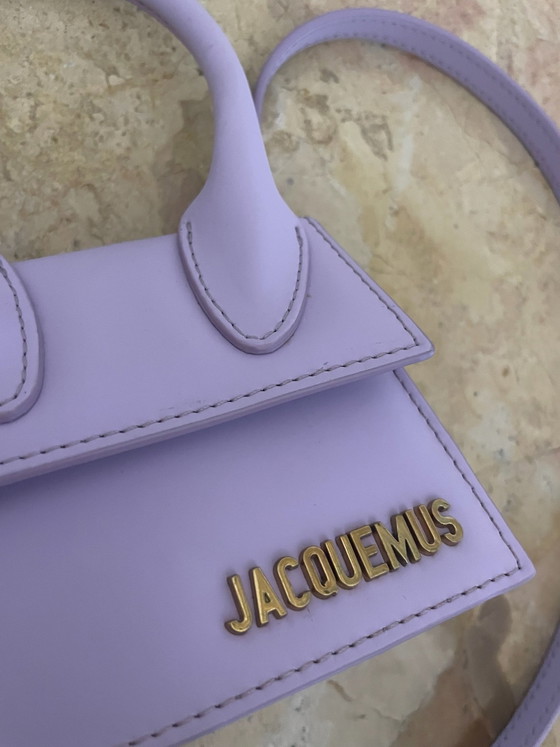 Jacquemus Le Chiquito in pastel lilac leather – Top handle bags, Metal (photo 8 of 15)