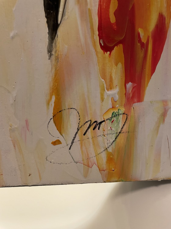 Image 1 of Large colorful painting by artist Laura Pace