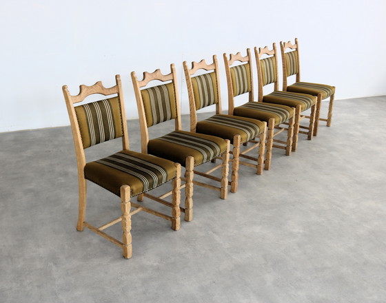 Image 1 of 6x sedie da pranzo danesi brutaliste