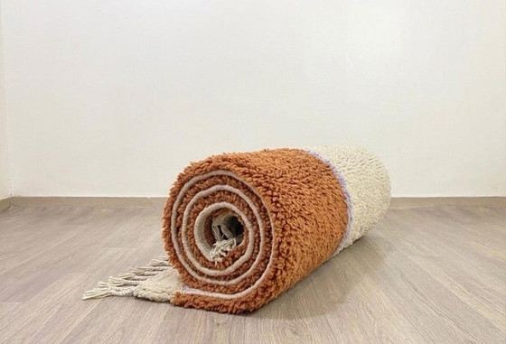 Marocain tapis berbère 250/150cm, Laine, Crème (photo 5 sur 5)