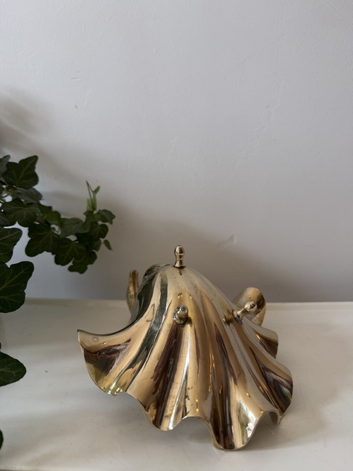 Aufbewahrungsbox aus Messing in Schwanenform