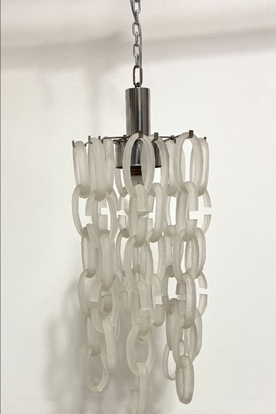 Image 1 of Lustre vintage en verre de Murano Giogali