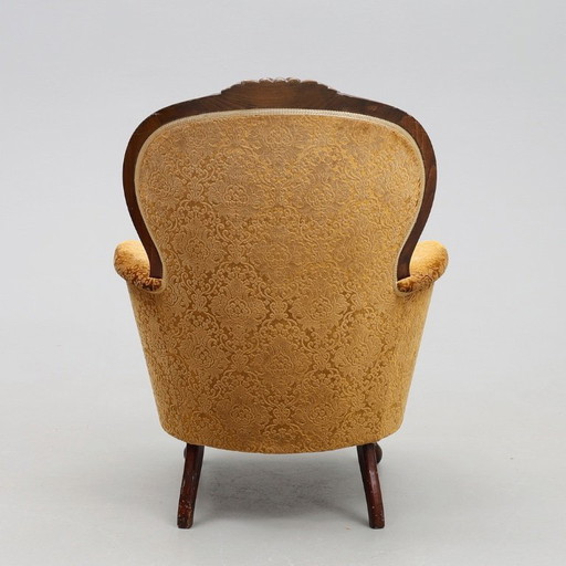 Sofa und Sessel im Rokoko-Stil – Plüschpolsterung – 20. Jahrhundert – Romantisches Salon-Set