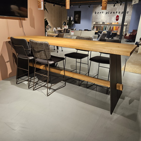 Image 1 of Bert Plantagie Amar bar table - 240x85 with Kiko bar stool (set of 4)