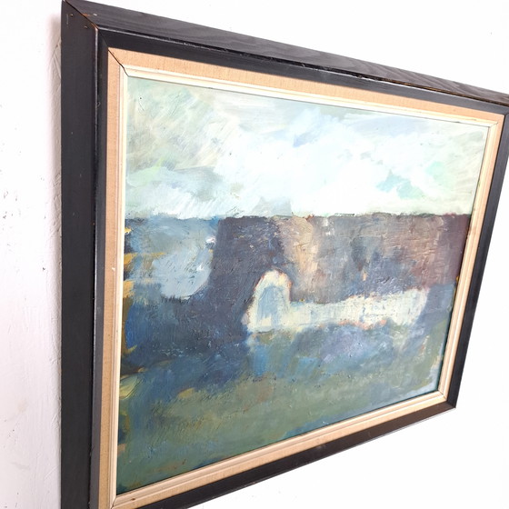 Image 1 of Abstract painting 1980s Frank Storgaard