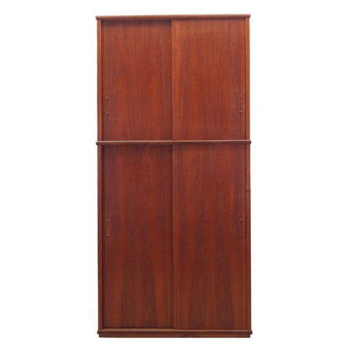 Armadio in teak, design danese, anni '70, produzione: Danimarca