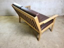 Divano vintage a due posti GE265 di Hans J. Wegner per Getama