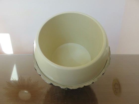 Image 1 of Ananasförmiger Eisbehälter, signiert Michel Dartois, Paris, Frankreich, 1970, vergoldetes Metall