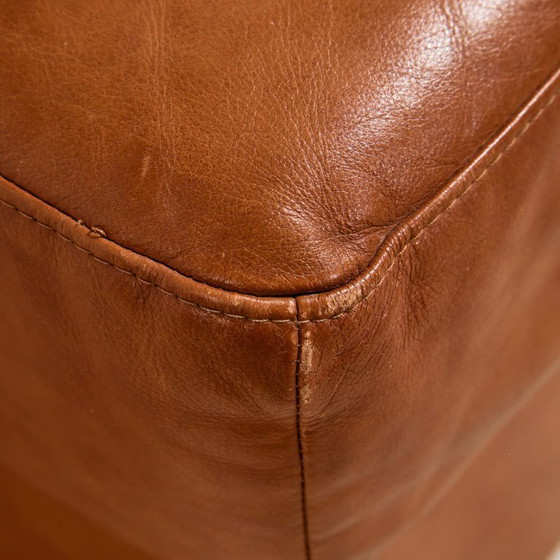 Image 1 of MK11156 Ottoman with leather upholstery