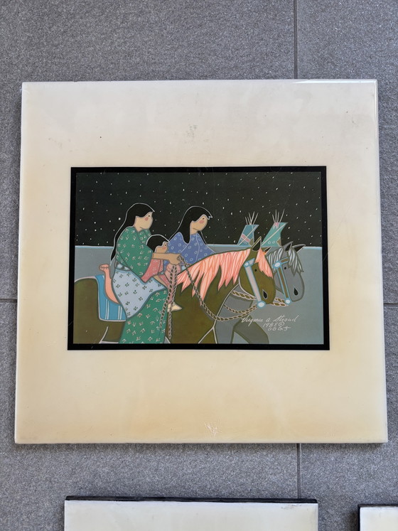 7 ceramic art tiles – Wall decoration (photo 2 of 15)