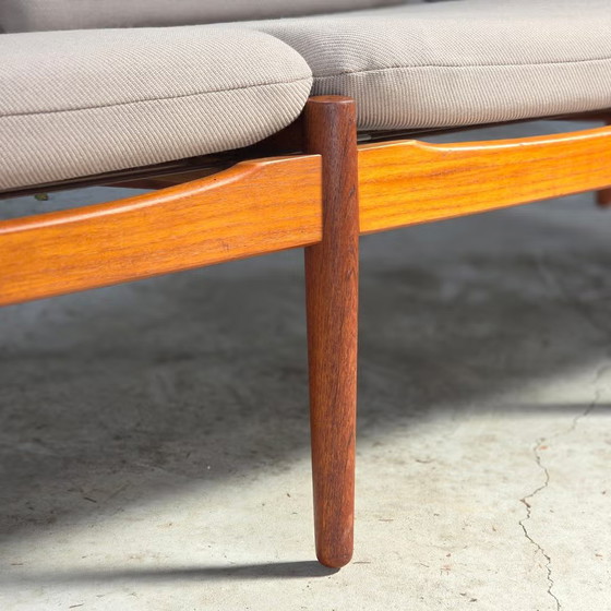 Svend Aage Eriksen Glostrup GM-5, vintage Danish sofa 60s – 3-5 seaters, Wood (photo 9 of 21)