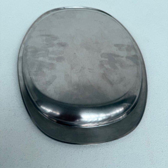 Image 1 of Vassoio Alessi in acciaio inox, piatto da portata L41cm