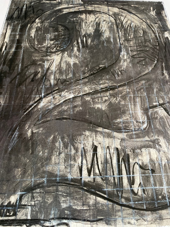 Image 1 of Jasper Johns (Amerikaans, geboren 1930), "Figuur 2", 1963, copyright Jasper Johns, met dank aan het Minneapolis Instit