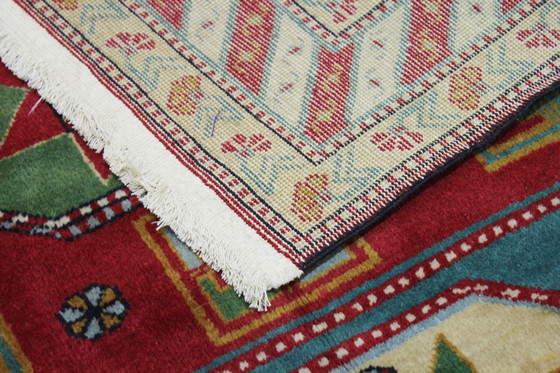 Image 1 of Origineel handgeknoopt oud Kazak tapijt 160 x 110 cm