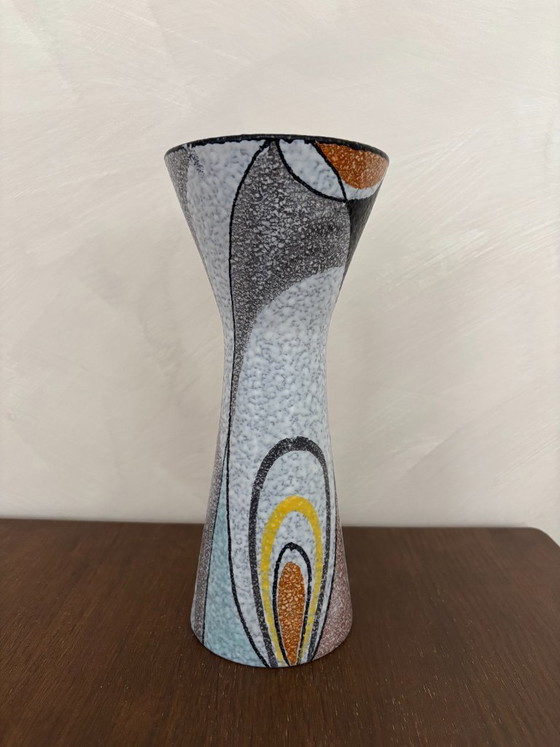 Image 1 of Rumba Flora Gouda ceramic vase, vintage, signed