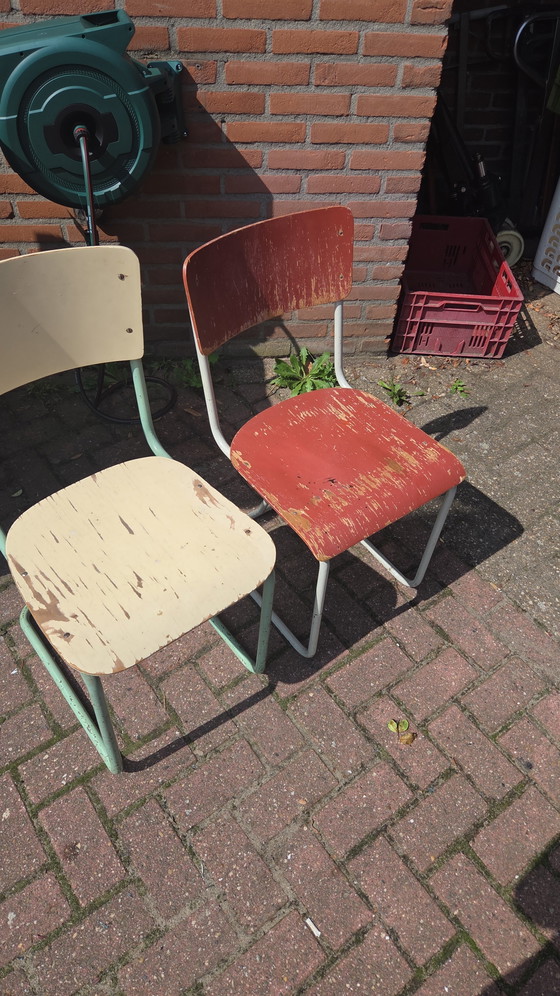 Sedie scolastiche finlandesi vintage - Restaurate – Sgabelli, Iron, Wood (photo 8 of 9)
