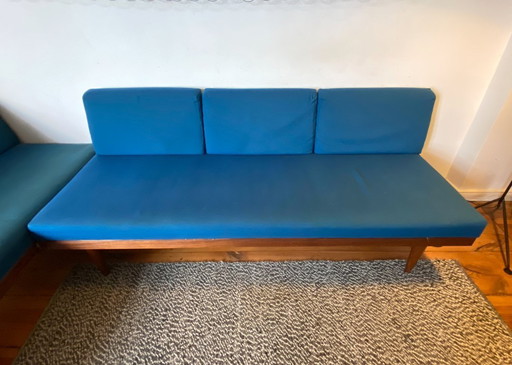 Sofagruppe, 3-teilig – 60er-Jahre Teak Daybed-Set