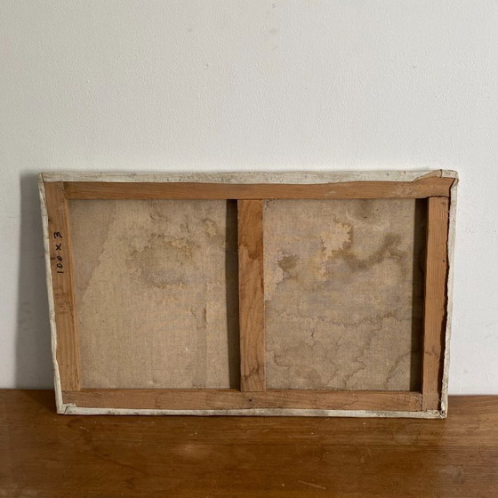 Image 1 of Olieverf op doek. 1970. Liggende vrouw. 60x40 cm.