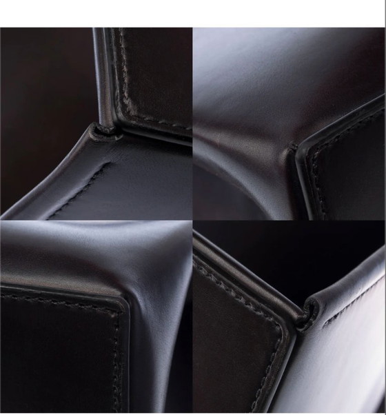 Image 1 of Borsa NON SIGNE / UNSIGNED in Cuir Noir - 103433