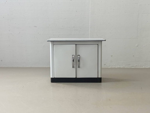 Metal sideboard / kitchen cabinet in industrial style, 1950s
