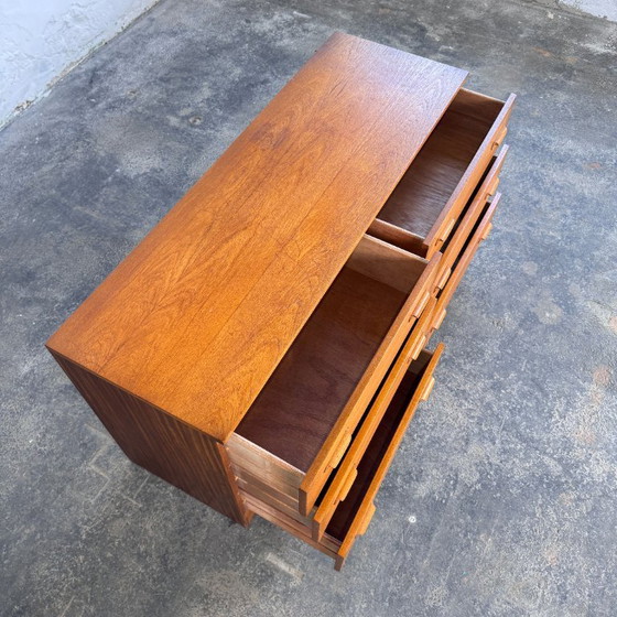 Image 1 of Mid-Century Teak 6-Drawer Sideboard, 1960