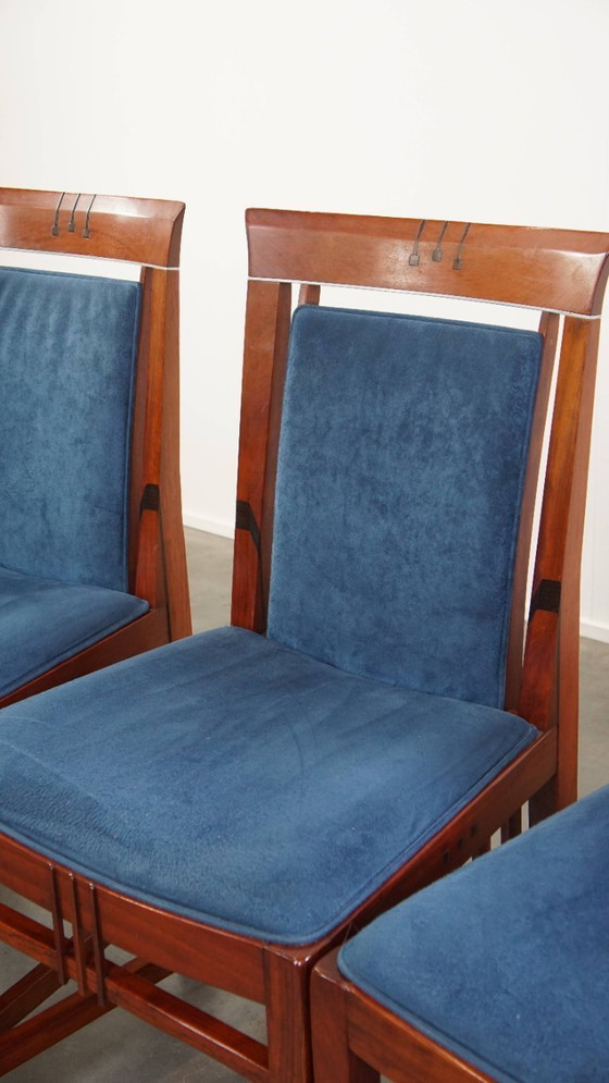 Image 1 of 4x  Art Deco eetkamerstoel van Schuitema uit de Decoforma serie