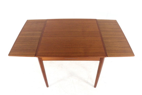 Image 1 of Compact Poul Hundevad for Hundevad & Co extendable dining table vintage