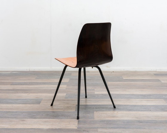 Image 1 of 6er Set Pagholz-Stühle in zweifarbiger Ausführung, Hersteller Pag Presswerke.