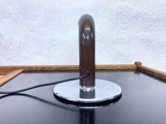 Image 1 of Ingo Maurer Gulp table lamp in brown, 1970s design, size M