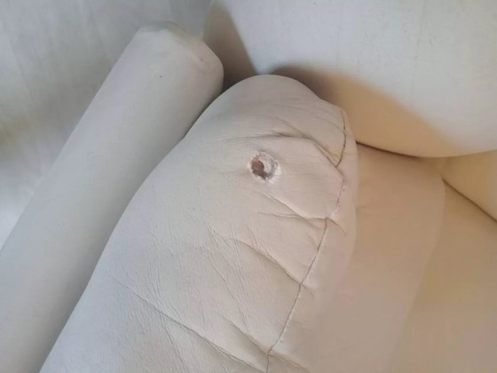 Image 1 of 2x "Space Age" leren fauteuils