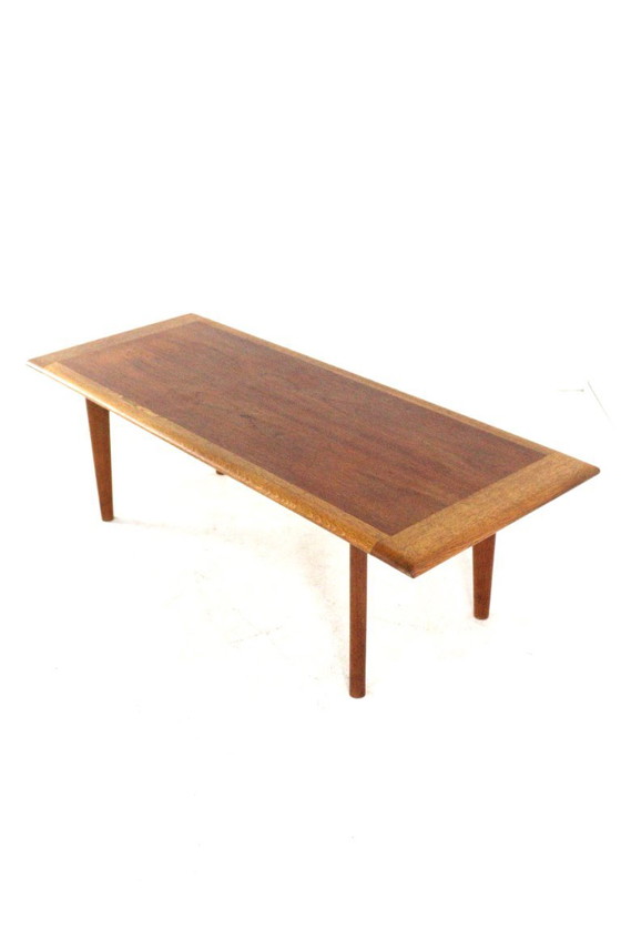 Tavolino da caffè vintage in teak e rovere, restaurato, stile metà secolo. – Tavolini da caffè, Wood (photo 15 of 17)