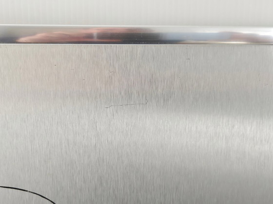 Image 1 of Vintage brushed steel picture, 1970s, Don Quixote, 70s Space Age, 1970s