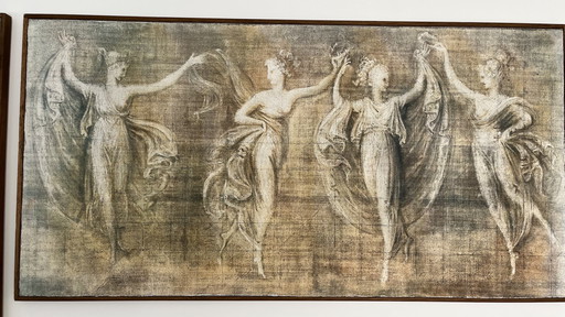 Antonio Canova Fresco Reproduction – Limited Edition 84/499 – Classical Dance Motif