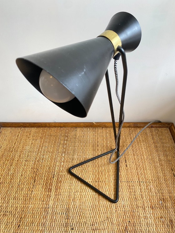 Vintage 1970 Black Metal Cocotte Lamp – Table lamps (photo 2 of 14)