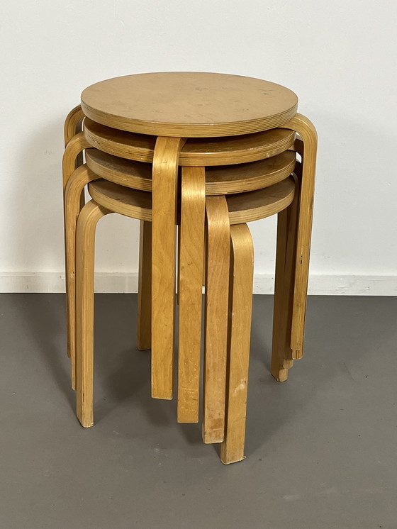 Image 1 of Set van 4 IKEA Frosta Plywood Krukken