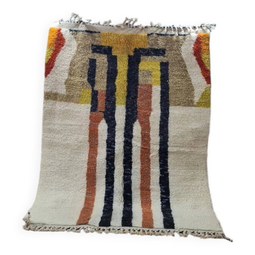 Tapis berbère en laine fait main 250x150 cm