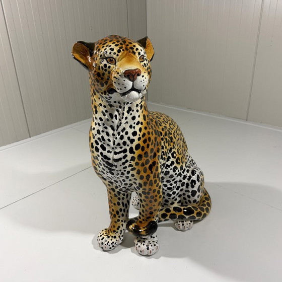 Grande Leopardo in Ceramica Italiano Anni '70 – Oggetti decorativi (photo 10 of 15)