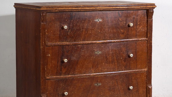 Large antique chest of drawers (c.1920) #25 (photo 3 of 40)